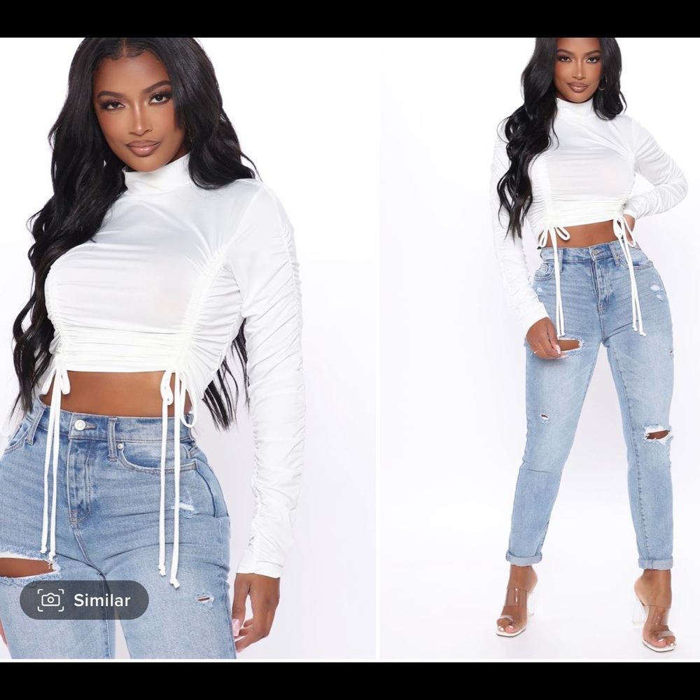 Ruched crop
